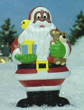 18 inch African American Santa (12) - Illuminated by General Foam Plastics Corp