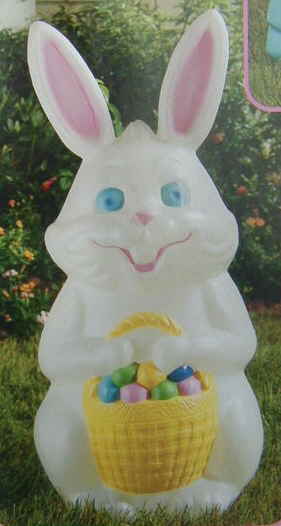 34inch White Easter Bunny - Illuminated - Item Number EII55570